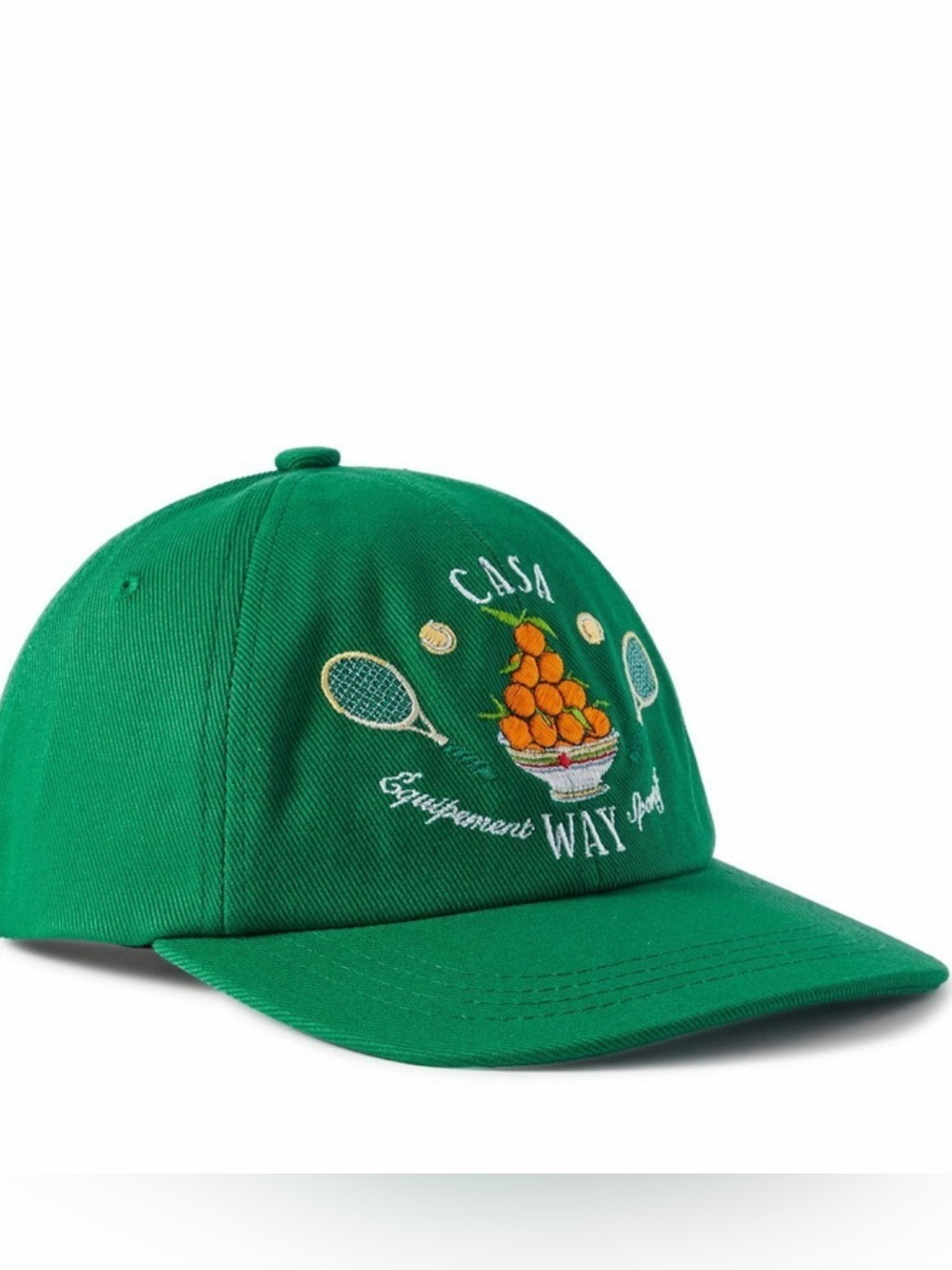 Casablanca's 'Casa Way' embroidered baseball cap evergreen NWT